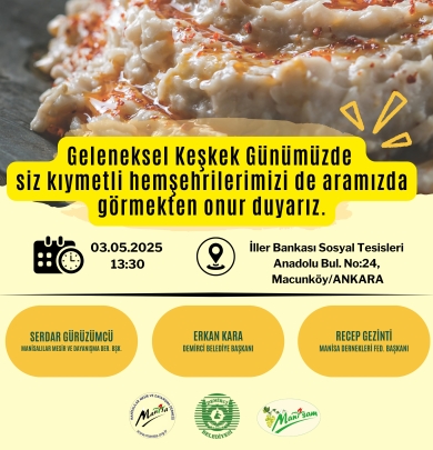 Geleneksel Keşkek Günü Yaklaşıyor!