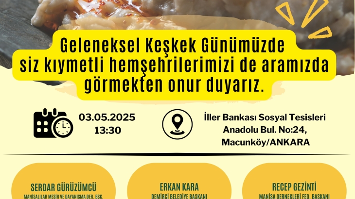 Geleneksel Keşkek Günü Yaklaşıyor!